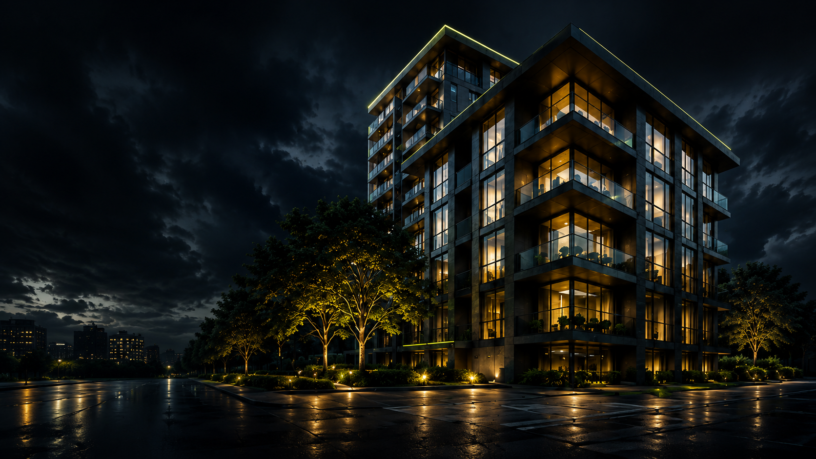 Edificio residencial moderno — Ruca Consorcios